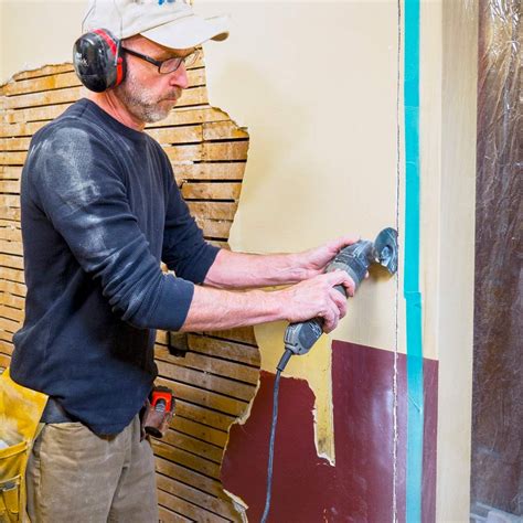 how to cut plaster walls